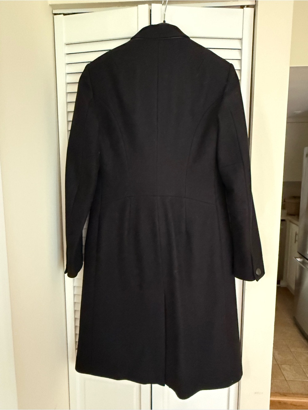 rag & bone Black Wool Tailored Pea Coat